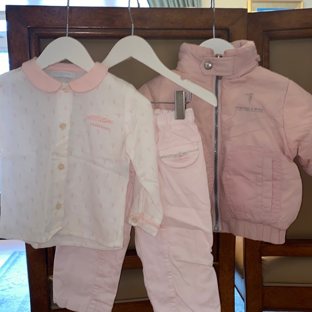 KIDS DESIGNER Trussardi Baby - Pink 3 piece